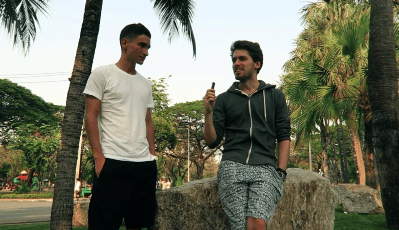 Benjamin et Antoine BM à Bangkok en 2016